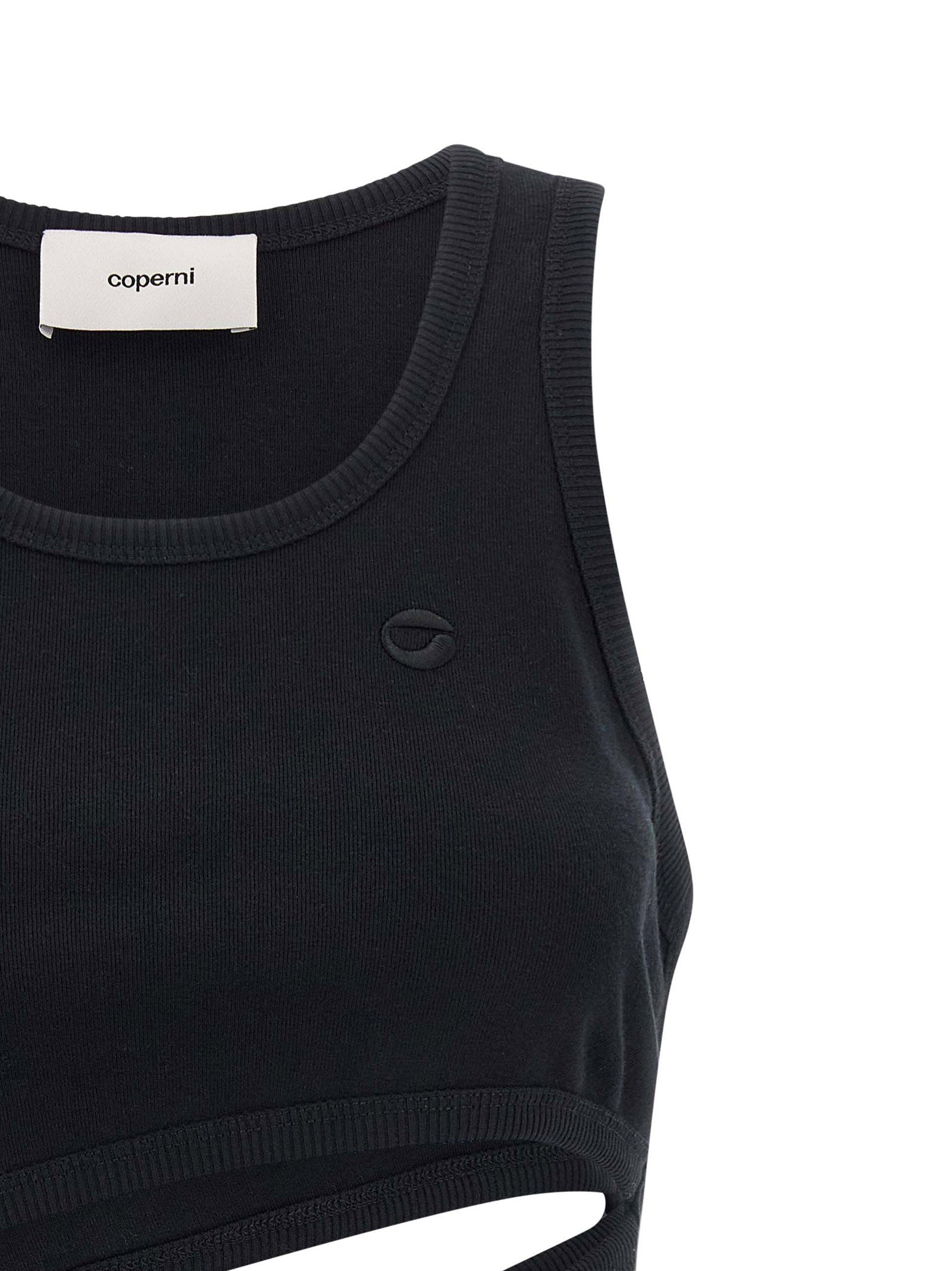 Coperni Spiral Tank Top Black