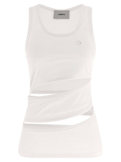 Coperni Spiral Tank Top White