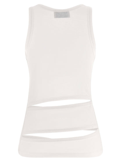 Coperni Spiral Tank Top White
