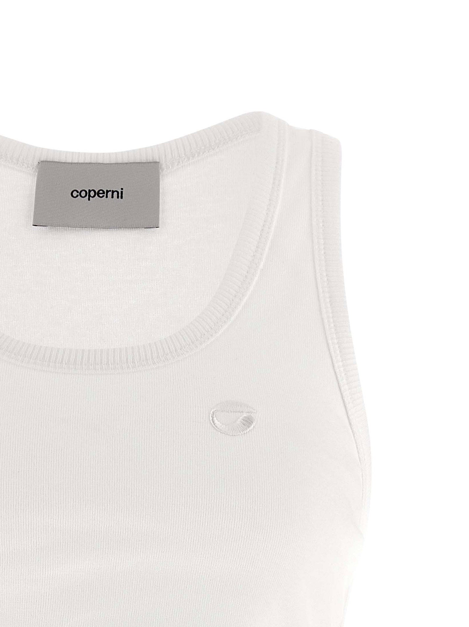 Coperni Spiral Tank Top White