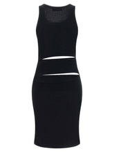 Coperni Spiral Dress Black