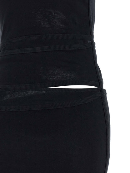 Coperni Spiral Dress Black