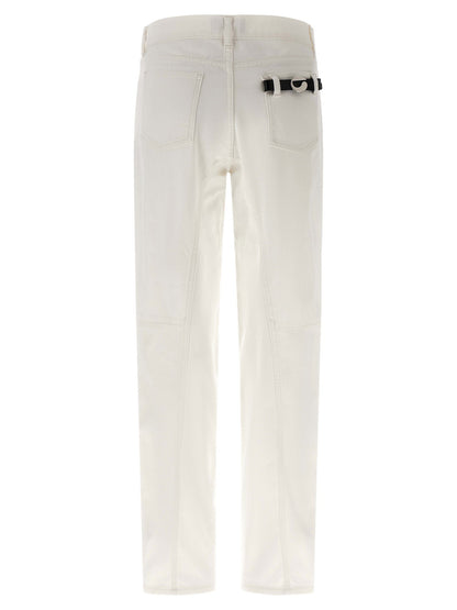 Coperni Tapered Denim Jeans White