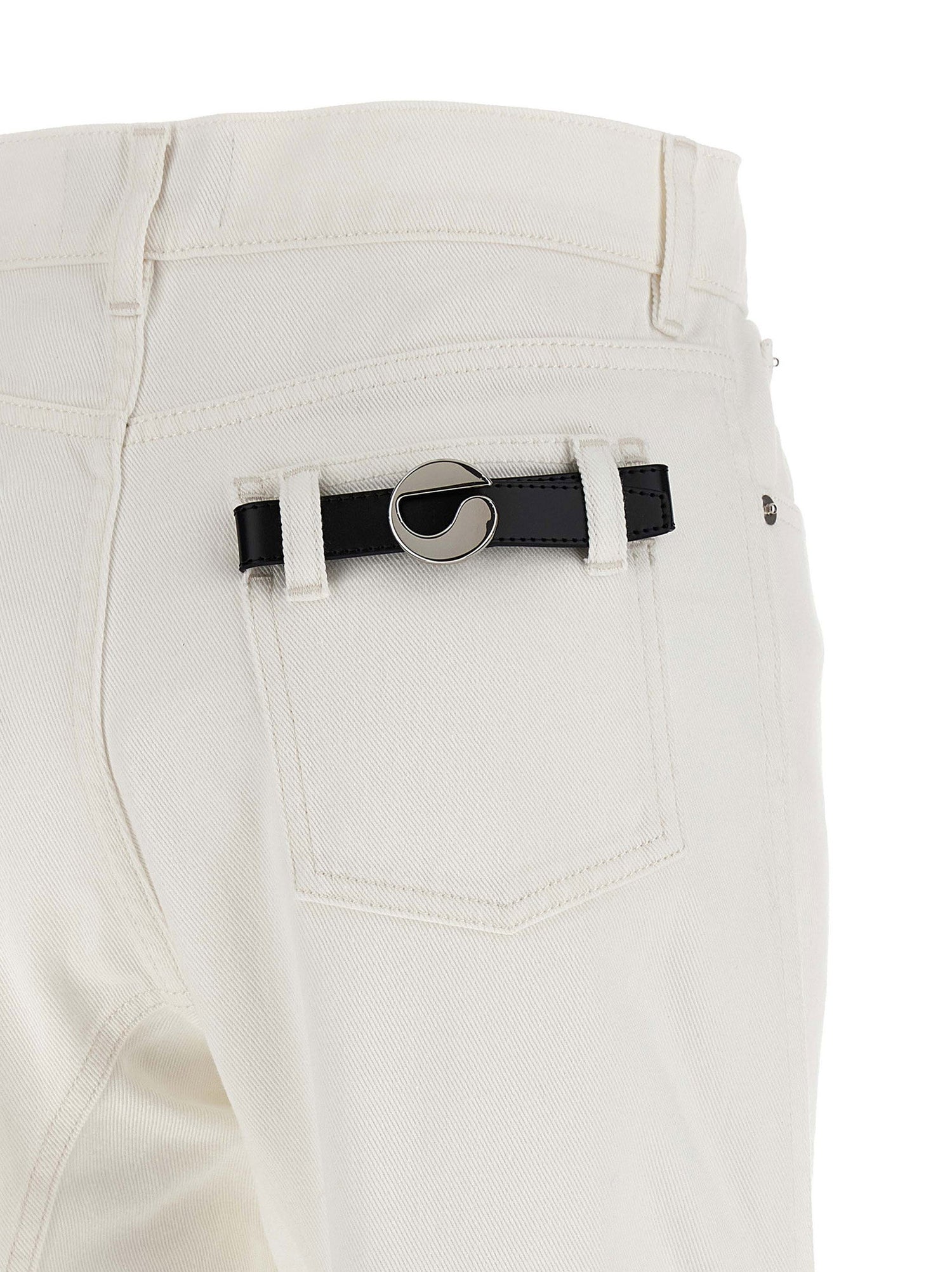 Coperni Tapered Denim Jeans White