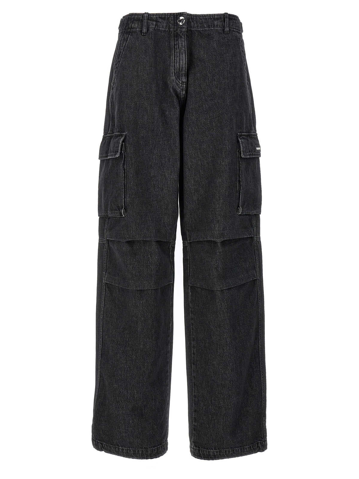 Coperni Denim Wide Leg Cargo Jeans Black