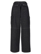 Coperni Denim Wide Leg Cargo Jeans Black