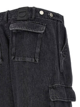 Coperni Denim Wide Leg Cargo Jeans Black