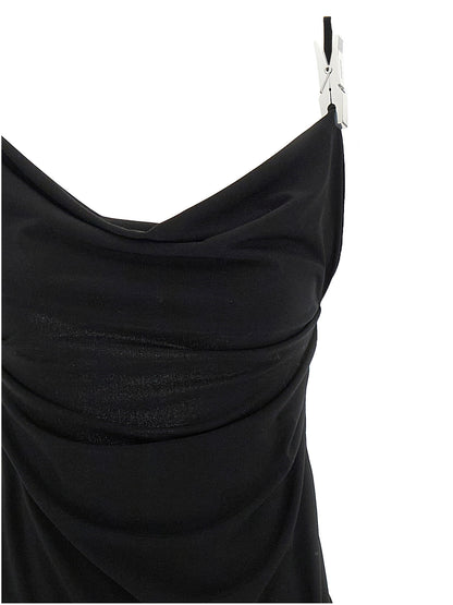 Coperni Washing Clip Gala Dress Black