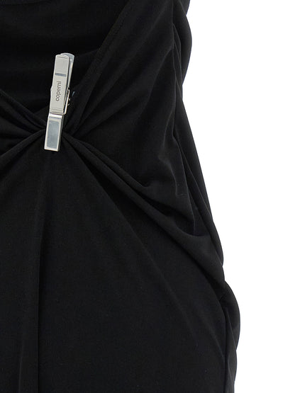 Coperni Washing Clip Gala Dress Black