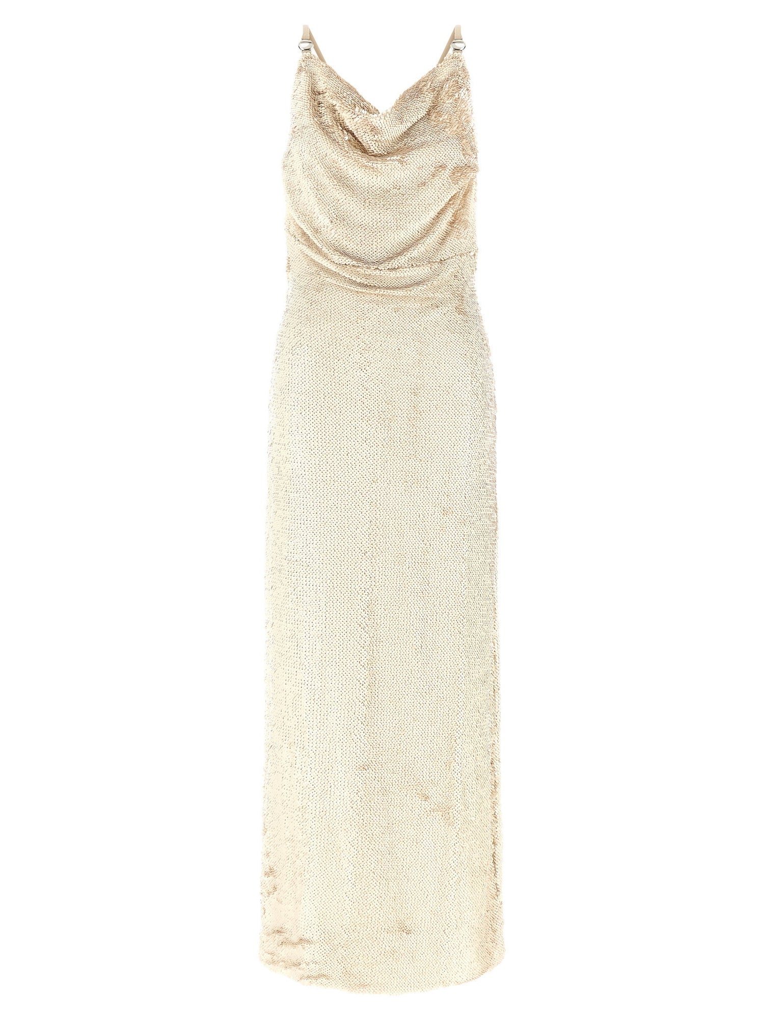 Coperni Sequin Dress Beige
