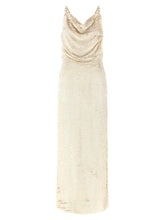 Coperni Sequin Dress Beige