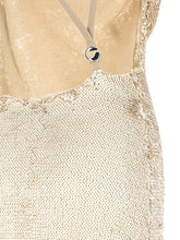Coperni Sequin Dress Beige