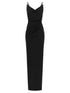 Coperni Metallic Logo Dress Black