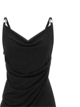 Coperni Metallic Logo Dress Black