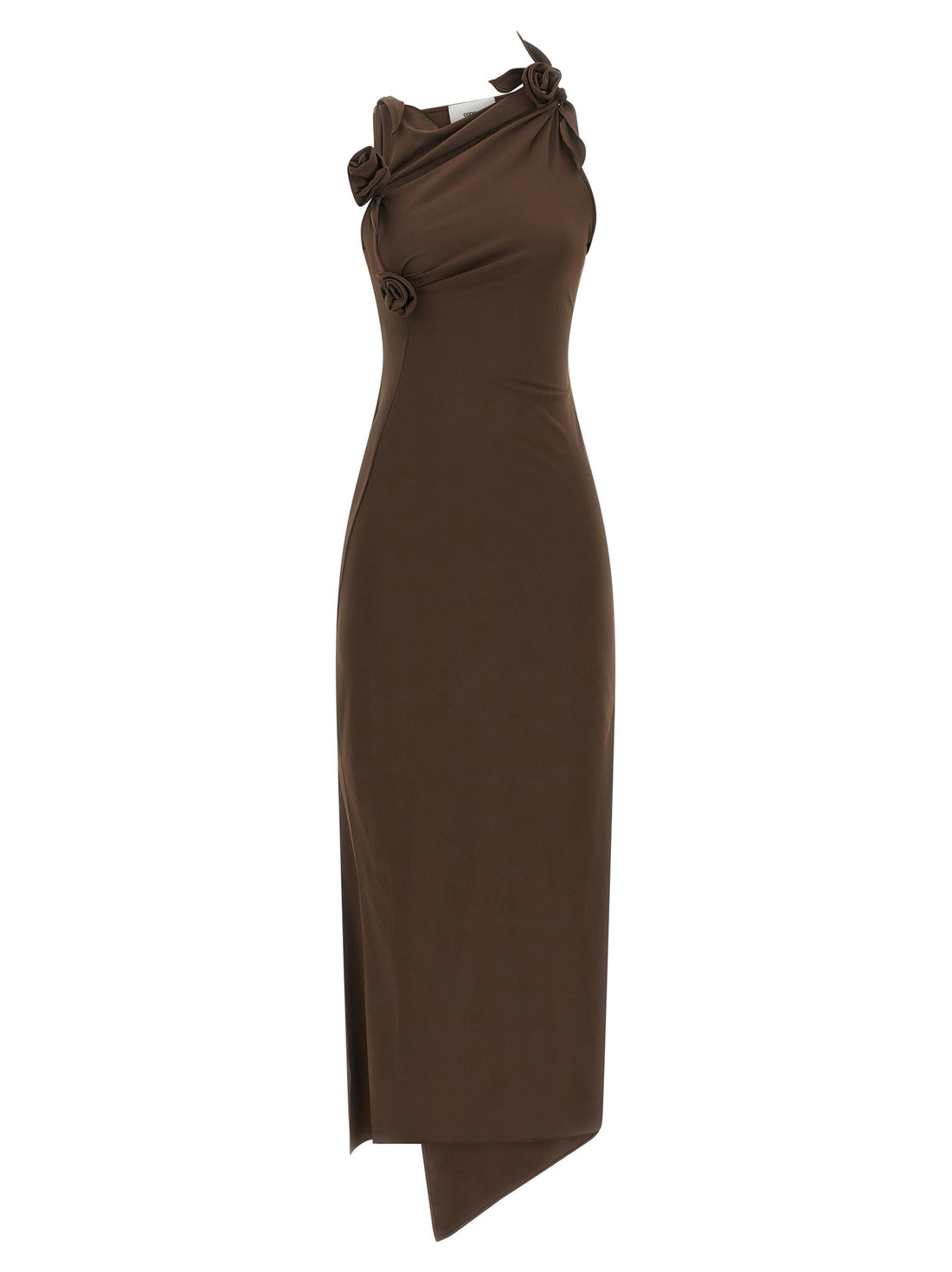 Coperni Flower Dress Brown
