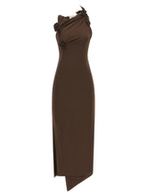 Coperni Flower Dress Brown