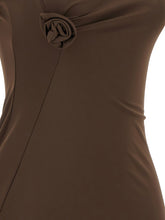 Coperni Flower Dress Brown