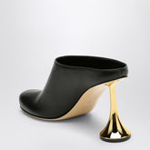 Coperni Orchestra Closed Mule Heels in Black Leather Black
