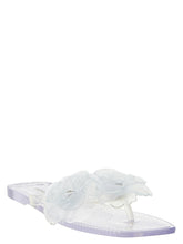 Coperni Silicone Flower Flat Sandals Transparent