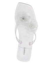 Coperni Silicone Flower Flat Sandals Transparent