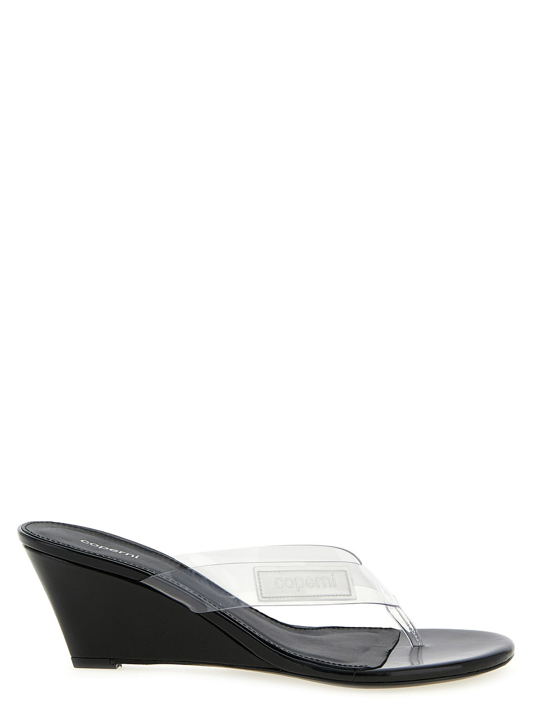 Coperni Logo Patch Sandals Transparent
