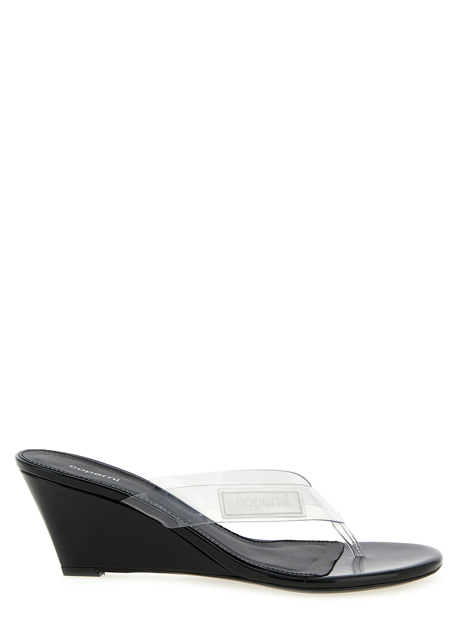 Coperni Logo Patch Sandals Transparent