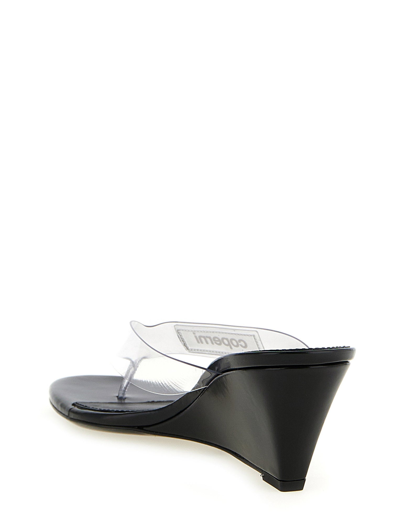 Coperni Logo Patch Sandals Transparent
