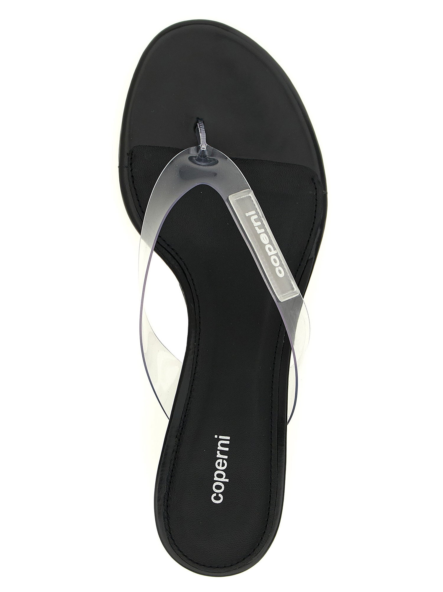 Coperni Logo Patch Sandals Transparent