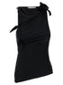 Coperni Asymmetric Flower Top Black