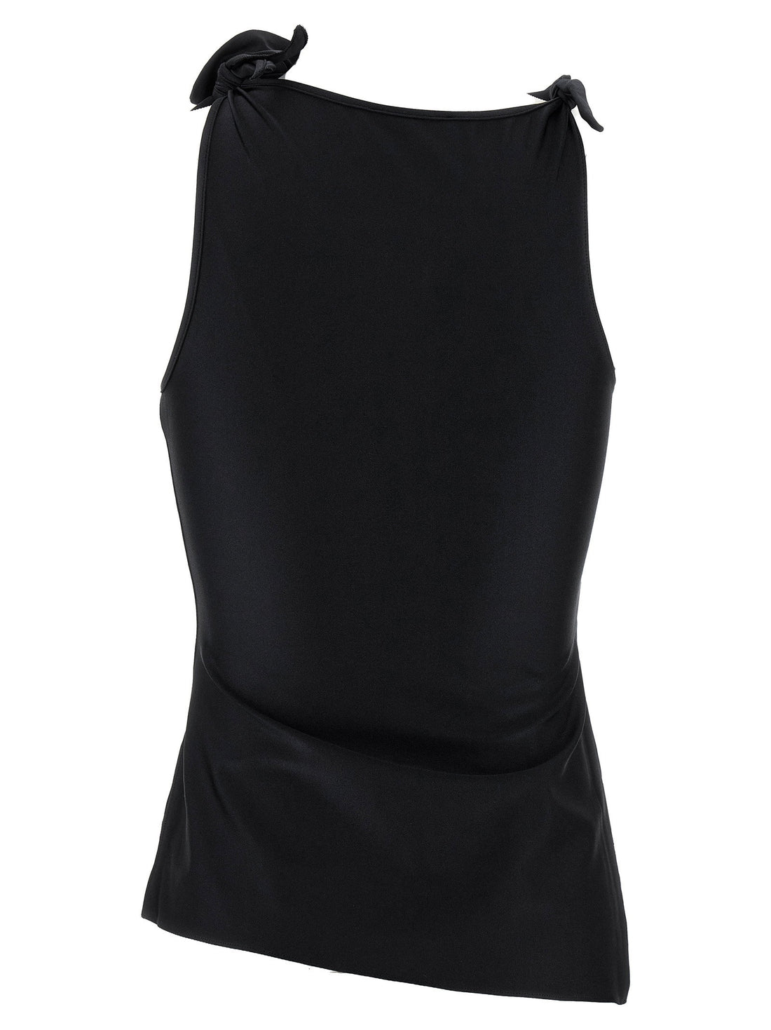 Coperni Asymmetric Flower Top Black  