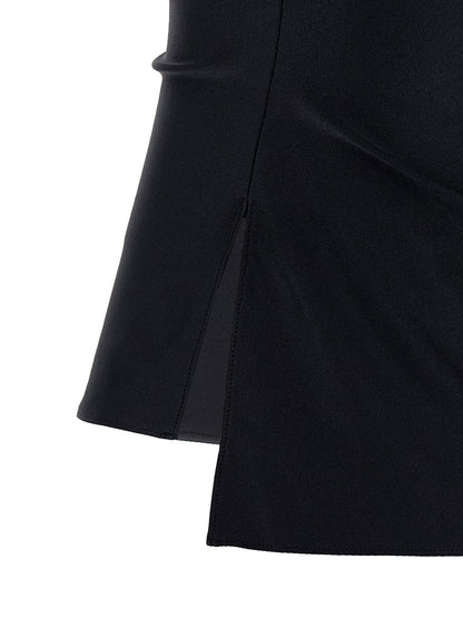 Coperni Asymmetric Flower Top Black