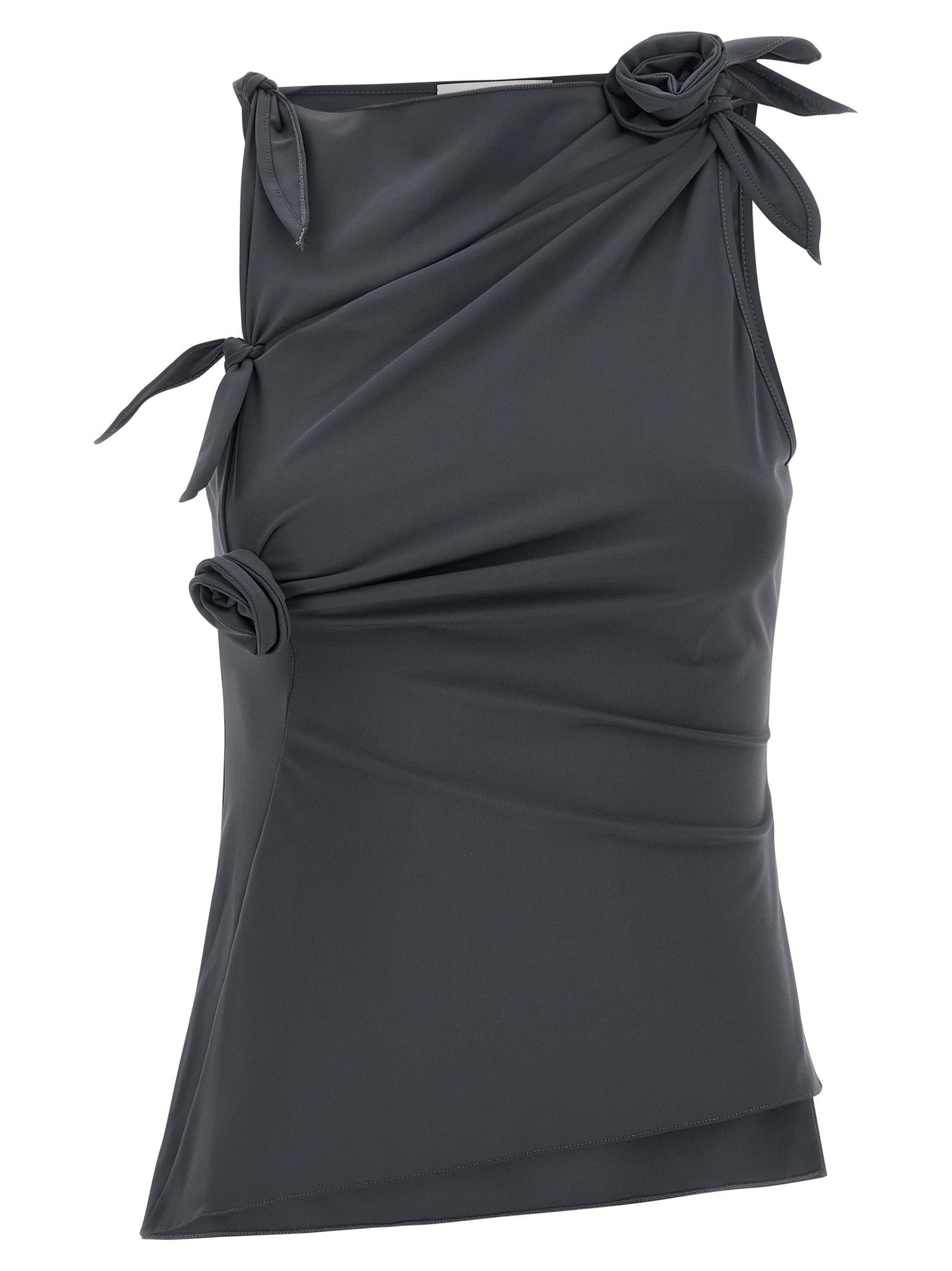 Coperni Asymmetric Flower Top Gray