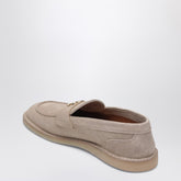 Dolce & Gabbana Suede Loafers With DG Logo Beige