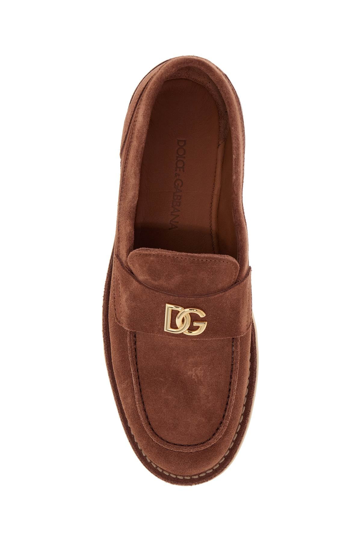 Suede leather loafers