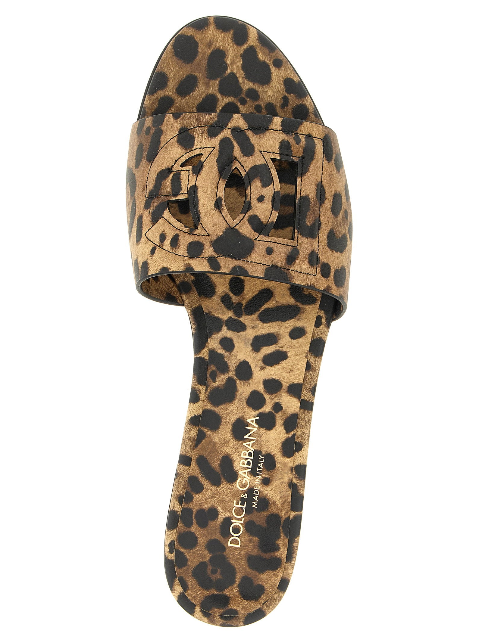 Dolce &amp; Gabbana Bianca Slides Brown