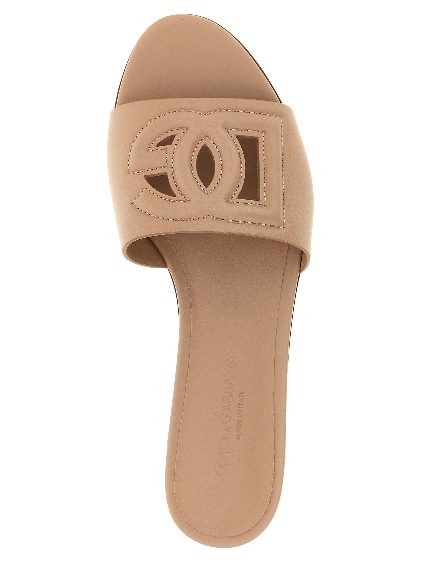 Dolce &amp; Gabbana Dg Millennials Slides Beige