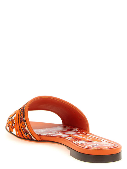 Dolce &amp; Gabbana Bianca Slides Orange