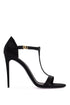 Dolce & Gabbana Keira satin t-bar sandals black