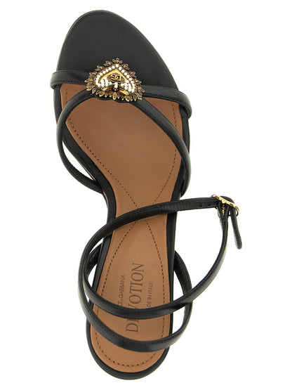 Dolce &amp; Gabbana Devotion Sandals Black  