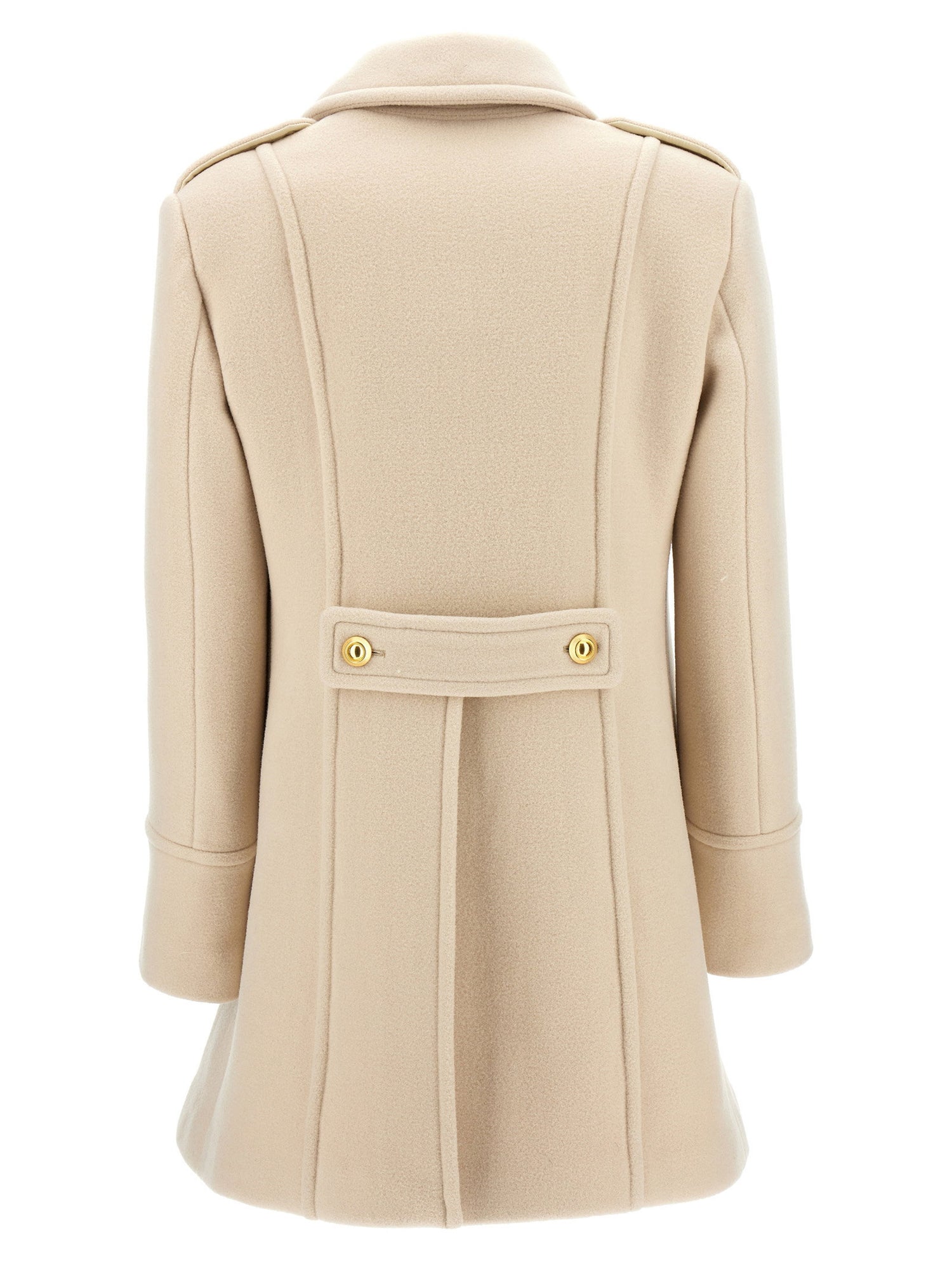 Tom Ford Single-breasted Wool Coat White