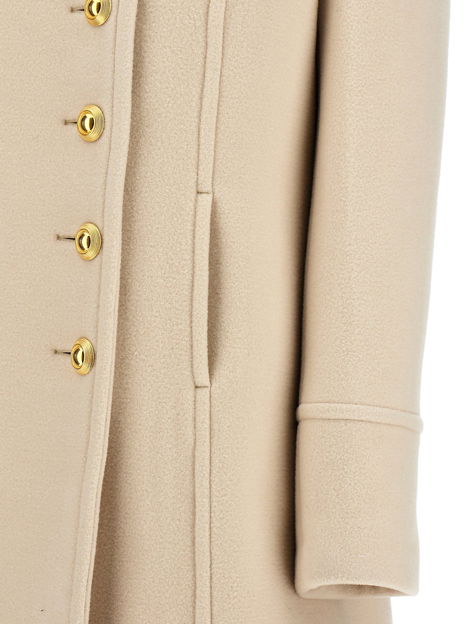 Tom Ford Single-breasted Wool Coat White