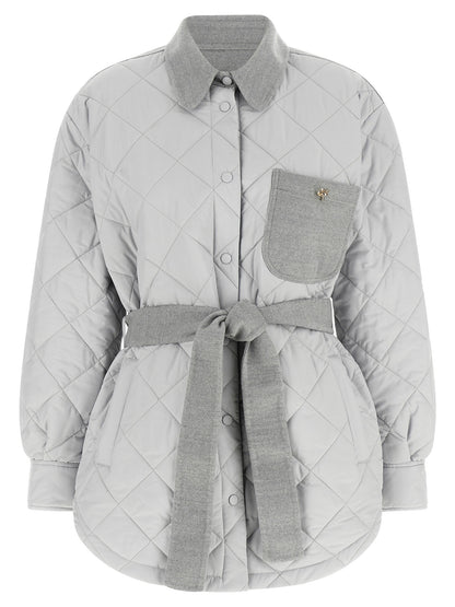 Fabiana Filippi Hybrid Overshirt Gray