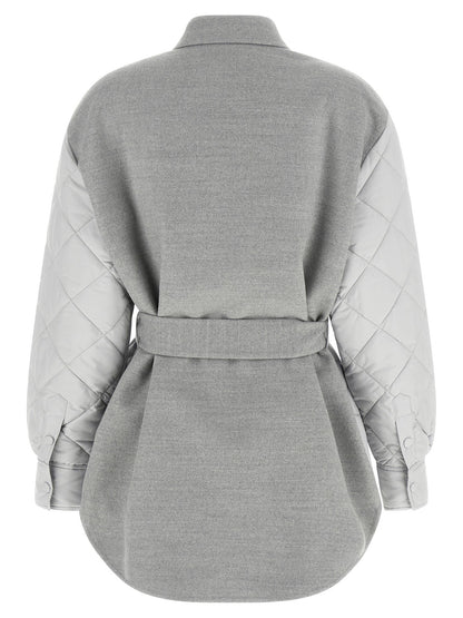 Fabiana Filippi Hybrid Overshirt Gray