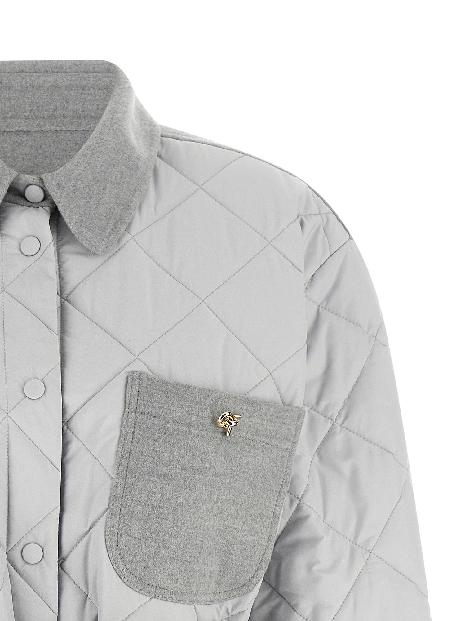Fabiana Filippi Hybrid Overshirt Gray