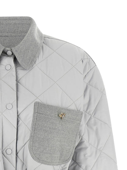Fabiana Filippi Hybrid Overshirt Gray