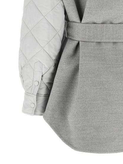 Fabiana Filippi Hybrid Overshirt Gray