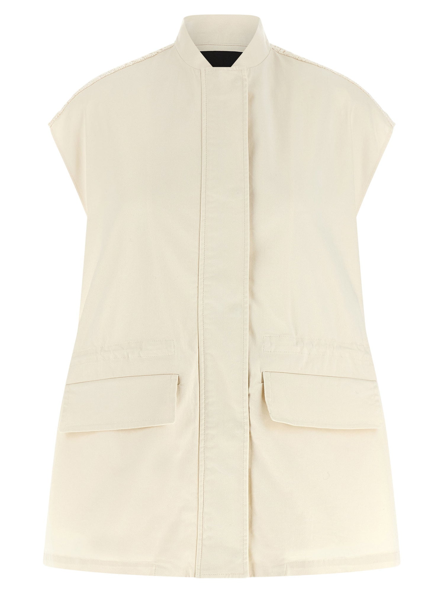 Fabiana Filippi Crochet Vest Beige