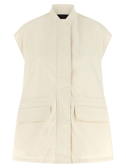 Fabiana Filippi Crochet Vest Beige