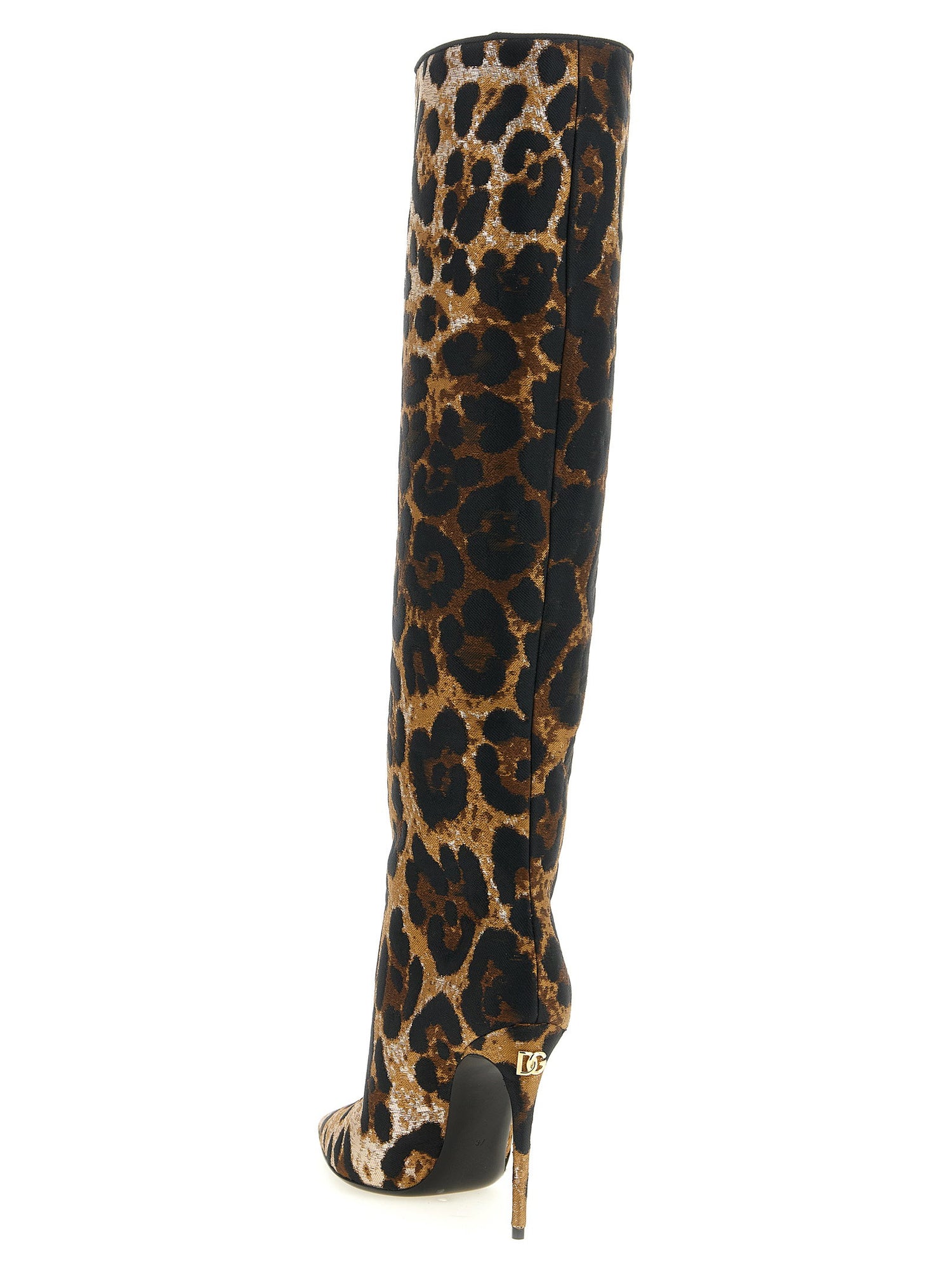 Dolce &amp; Gabbana Leo Jacquard Boots Multicolor