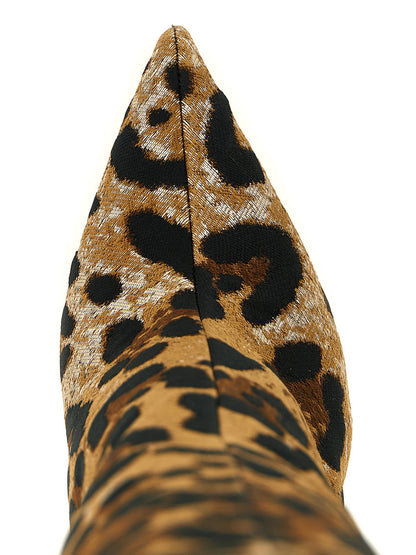 Dolce &amp; Gabbana Leo Jacquard Boots Multicolor